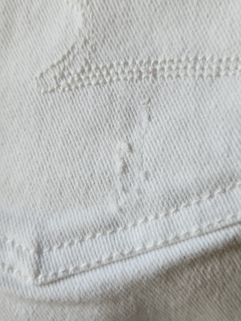 Plus 16 White Denim Shorts fringe‎ BOHO - Picture 10 of 14